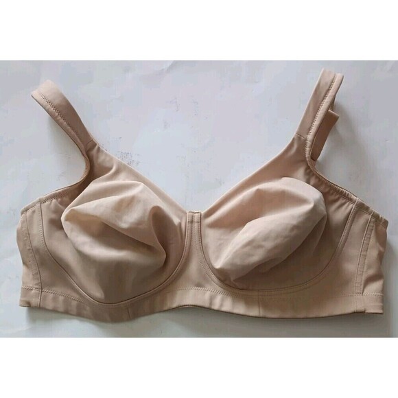 Cacique Wireless Minimizer Bra Size 46C Nude Support T-Shirt Bra Full Coverage - Picture 2 of 6